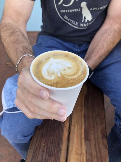 Milk Art of a latte