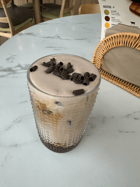The iced El Tiramisú from an earlier visit.
