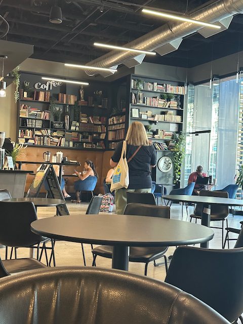 Natural light and seating in Cupla Coffee's downtown shop.